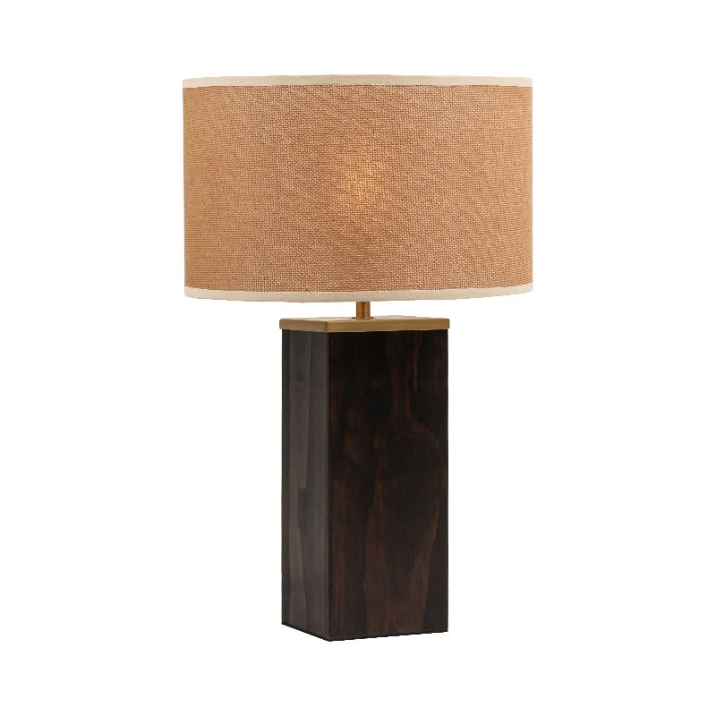 Artistic wooden table lamp