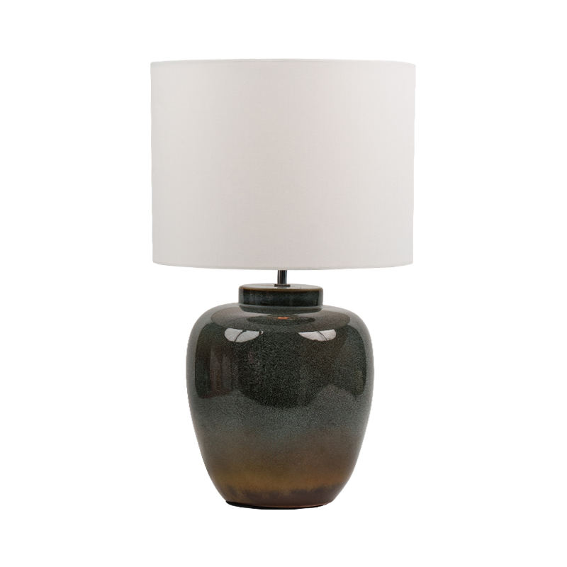 Gradient color ceramic retro table lamp