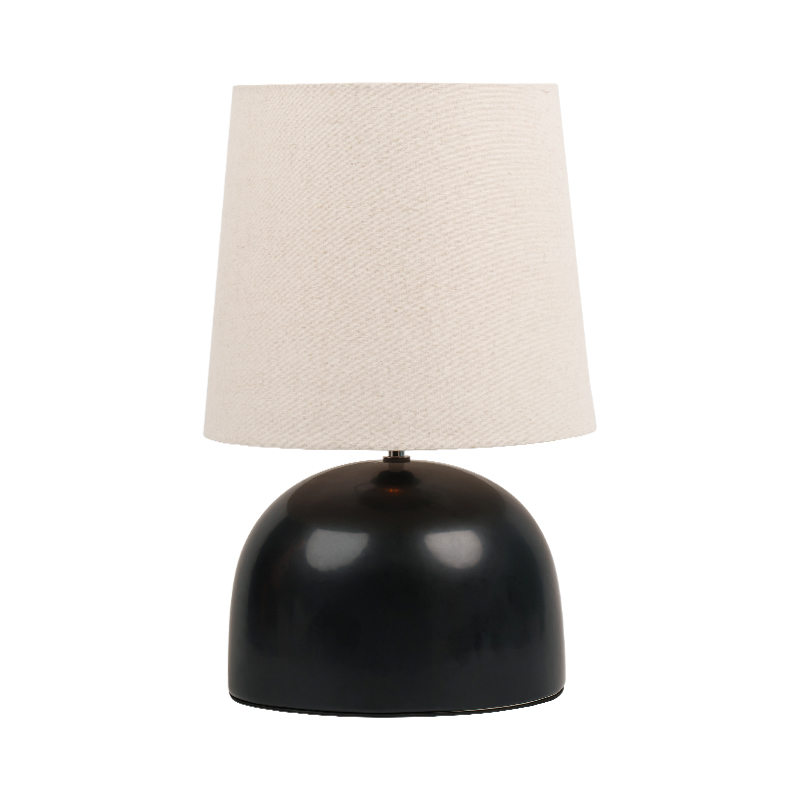 Large Simple Ceramic Round Bottom Table Lamp