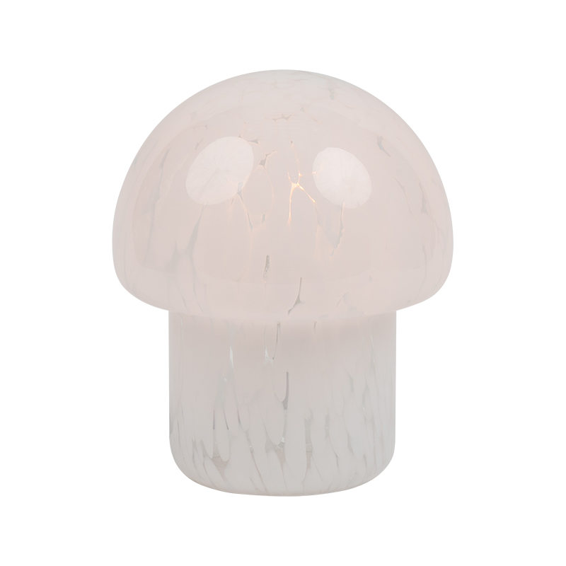 Spotted Glass Mushroom Table Lamp