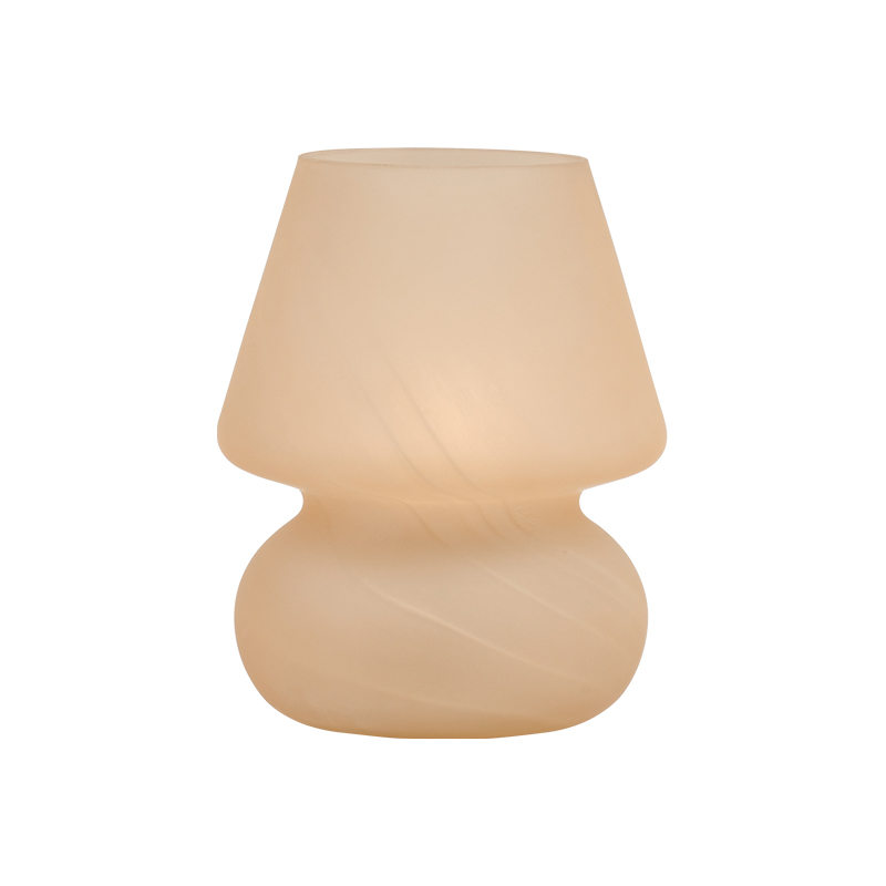 Cream Glass Table Lamp