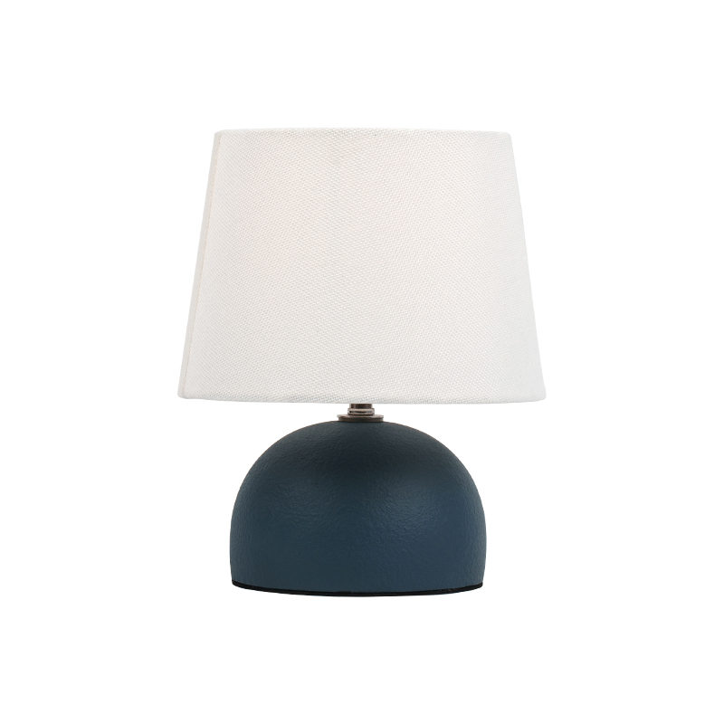 Small simple ceramic round bottom table lamp