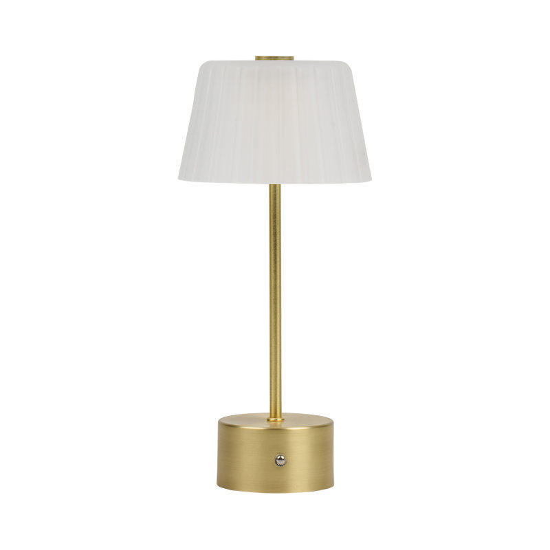 Gold Cone LED Rechargeable Table Lamp