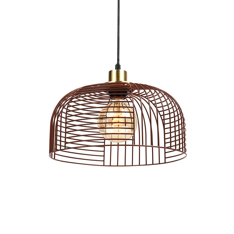 Birdcage light leaking iron chandelier