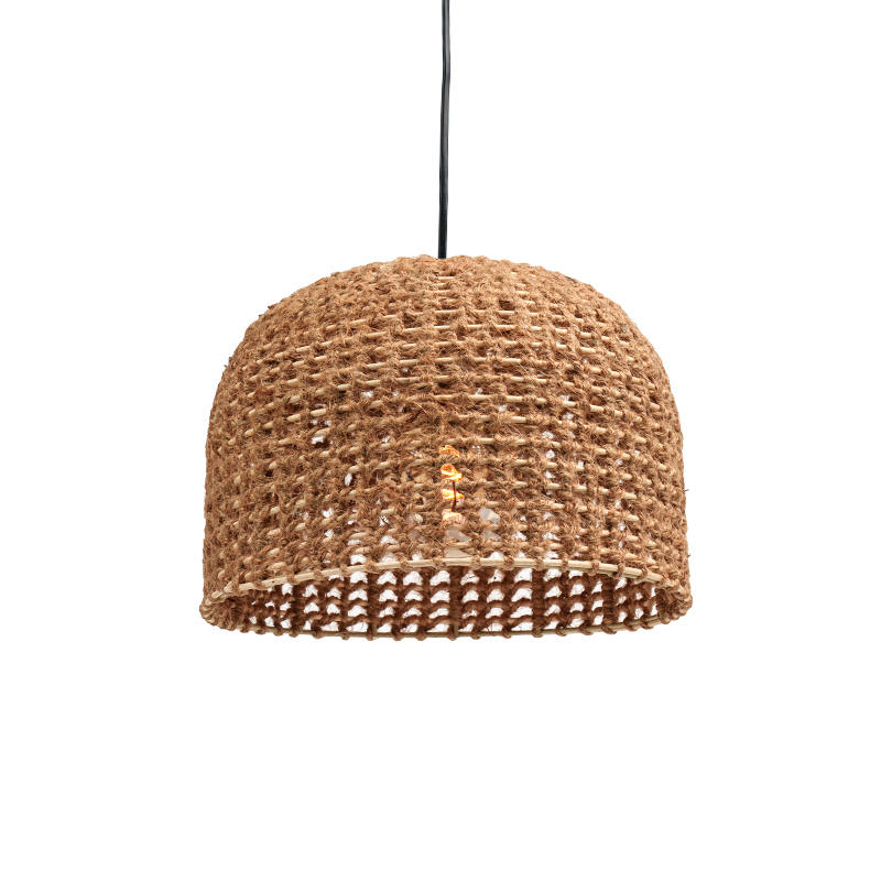 Rattan retro hotel and B&B chandelier (hemp rope weaving)