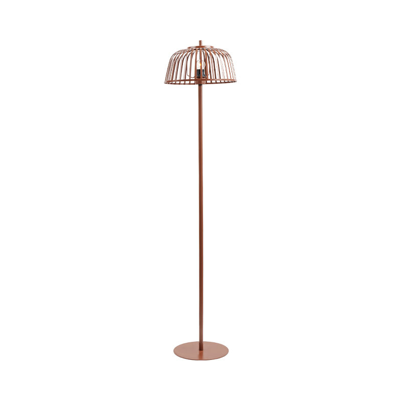 Wrought Iron Lampshade Floor Lamp