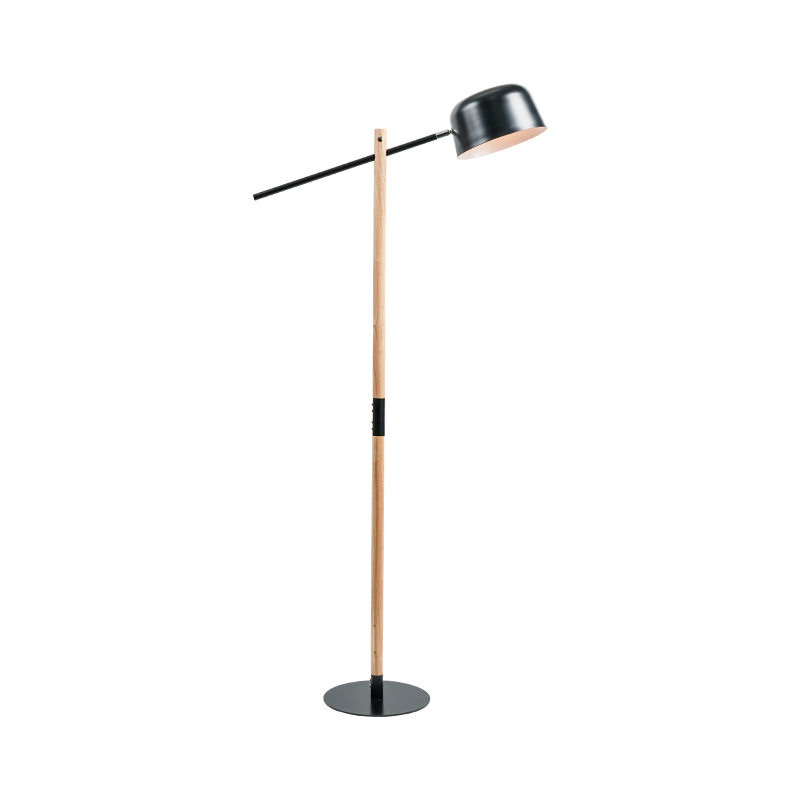 Nordic Solid Wood Floor Lamp