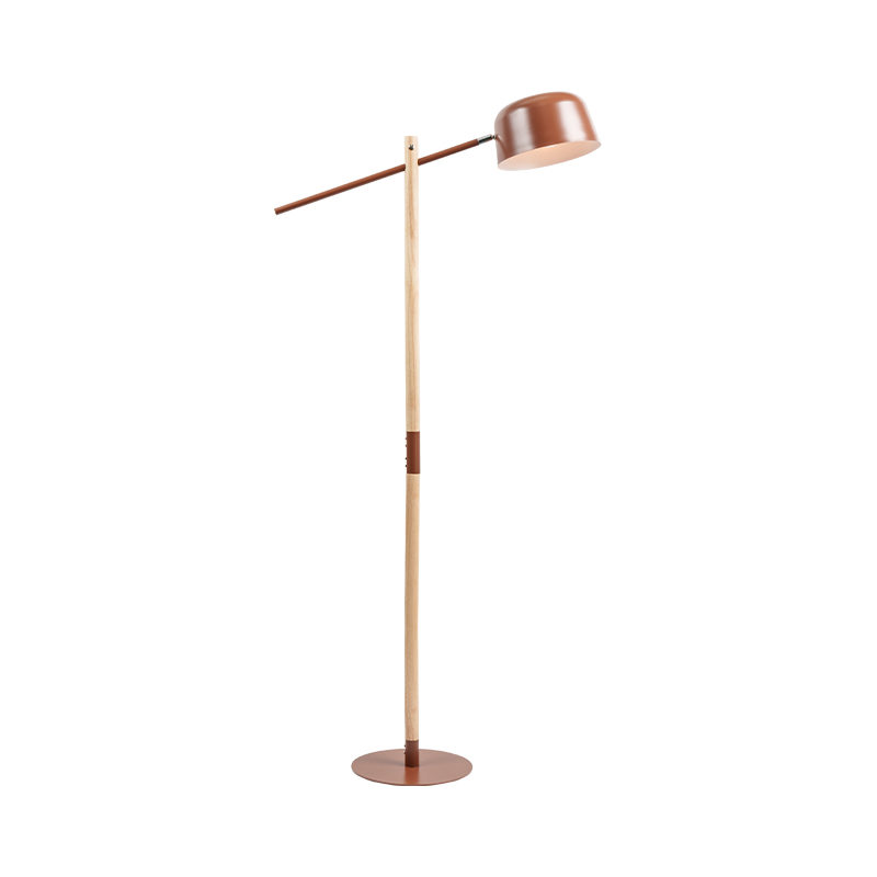 Nordic Solid Wood Floor Lamp