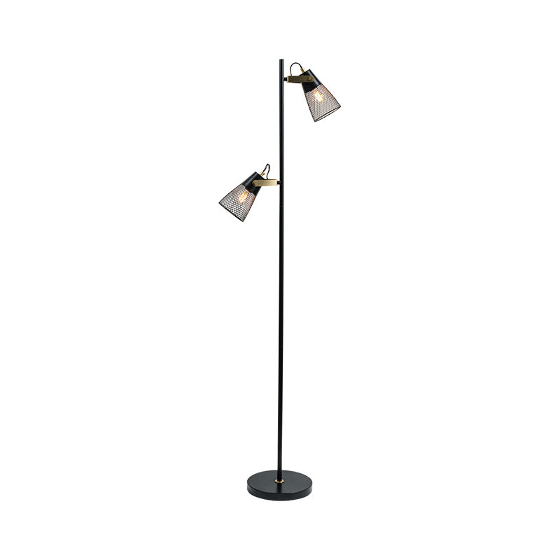 Industrial Style Wrought Iron Metal Floor Lamp