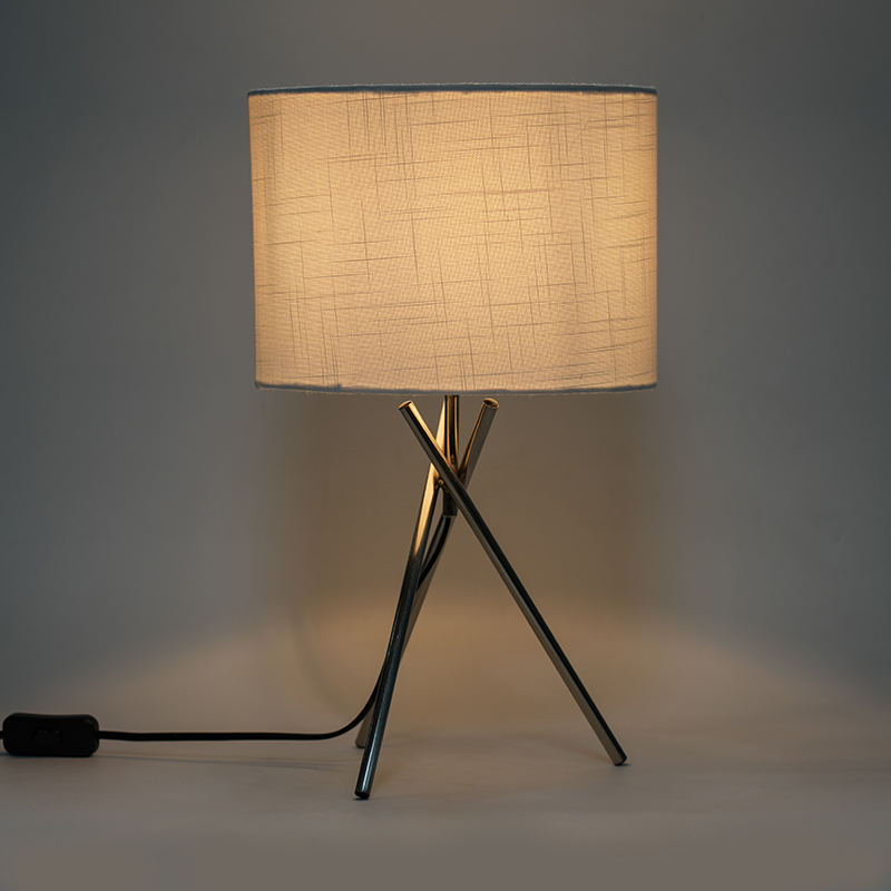 Stainless Steel Bedside Bedroom Table Lamp