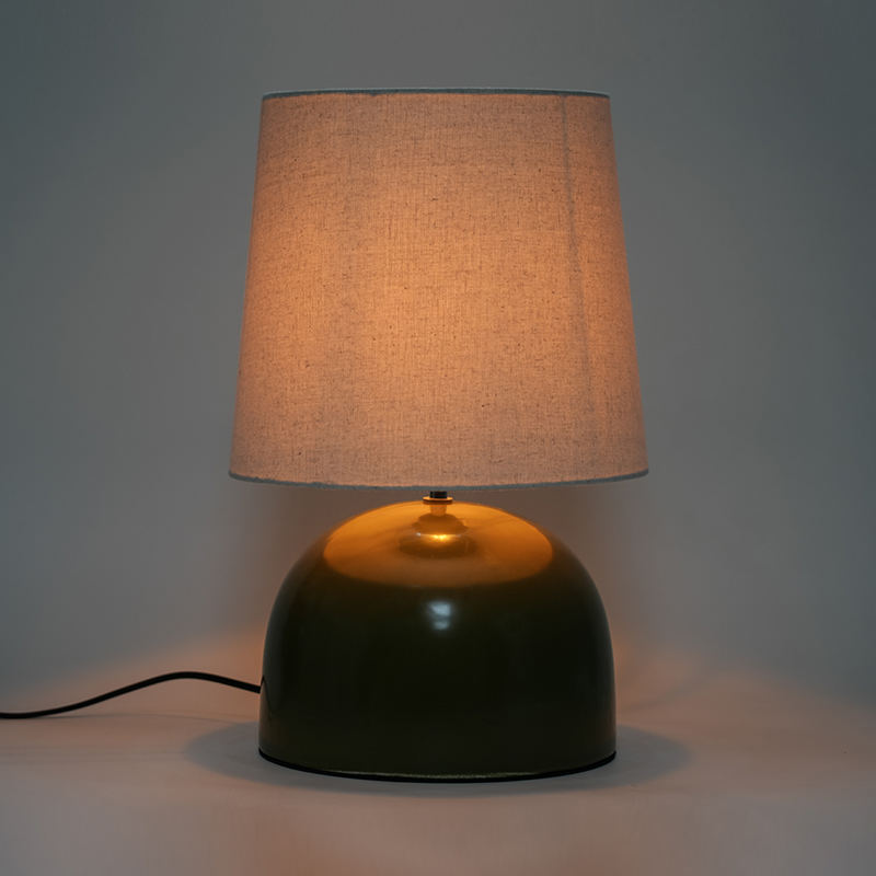 Large Simple Ceramic Round Bottom Table Lamp