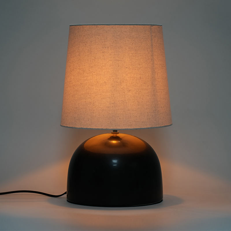 Large Simple Ceramic Round Bottom Table Lamp