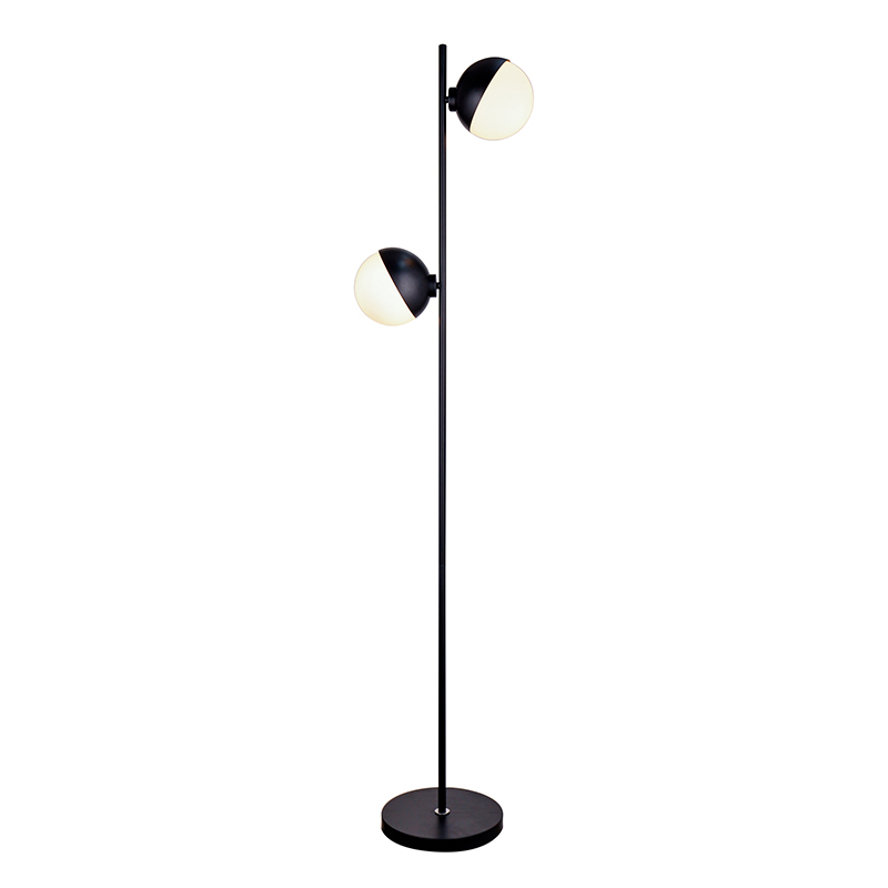 Double Ball Round Metal Floor Lamp