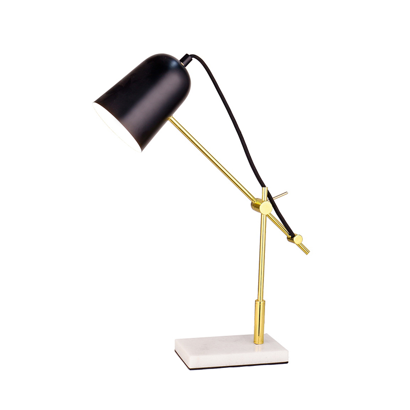 Metal Swing Arm Bedside Lamp